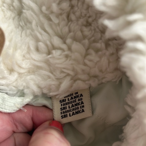 Levi’s Jacket NWT Sherpa Baby Cropped Baggy Trucker meadow mist color size 2X - Picture 11 of 16
